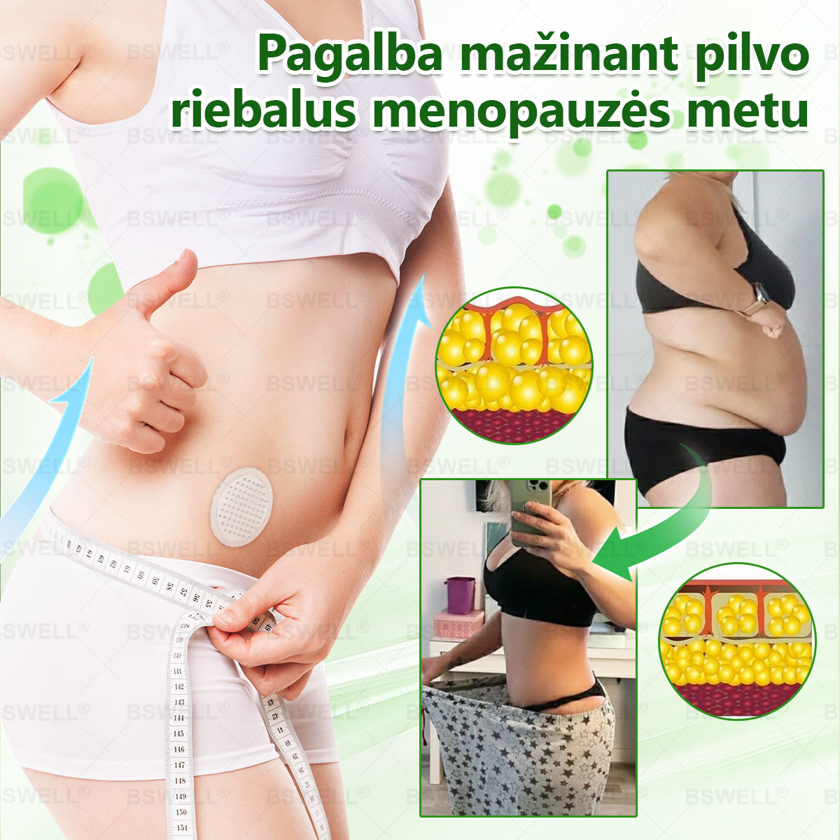 👩‍⚕️👩‍⚕️👩‍⚕️👩‍⚕️BSWELL® Nano mikroadatinis lieknėjimo pleistras – Matomi pokyčiai per 28 dienas Svorio kontrolei, širdies sveikatai, cukraus balansui, žarnynui ir sąnariams.