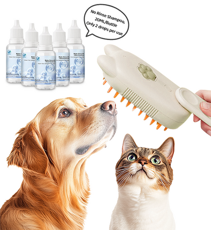 🔥Last Day Promotion 49% OFF🔥 Spray defur comb with No-Rinse shampoo for Pet Bathing