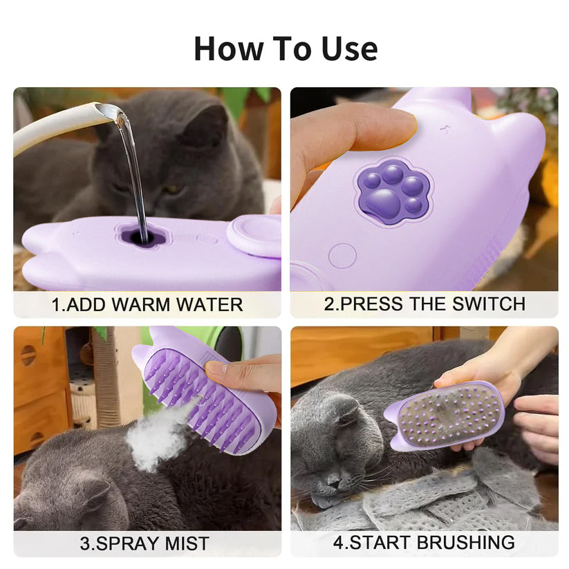 🔥Last Day Promotion 49% OFF🔥 Spray defur comb with No-Rinse shampoo for Pet Bathing
