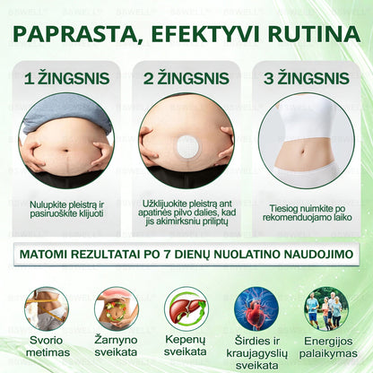 👩‍⚕️👩‍⚕️👩‍⚕️👩‍⚕️BSWELL® Nano mikroadatinis lieknėjimo pleistras – Matomi pokyčiai per 28 dienas Svorio kontrolei, širdies sveikatai, cukraus balansui, žarnynui ir sąnariams.