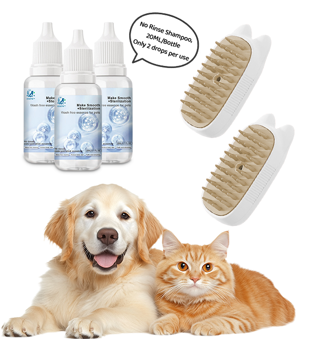 🔥Last Day Promotion 49% OFF🔥 Spray defur comb with No-Rinse shampoo for Pet Bathing
