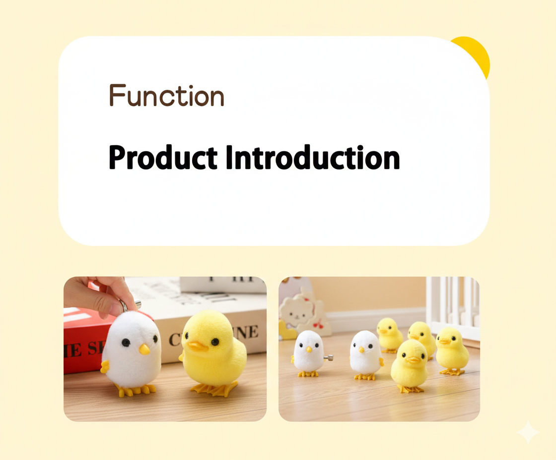 "Hop into Fun! 🐥 2Pcs Super Cute Wind-Up Jumping Chicks & Ducks | Fluffy & Realistic Holiday Surprise"