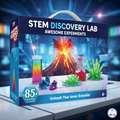 Mega Science Kit for Kids - 85+ STEM Educational Experiments - Fun & Safe Science Gifts for Boys & Girls Ages 6-12 | Chemistry, Physics, Biology Lab Set