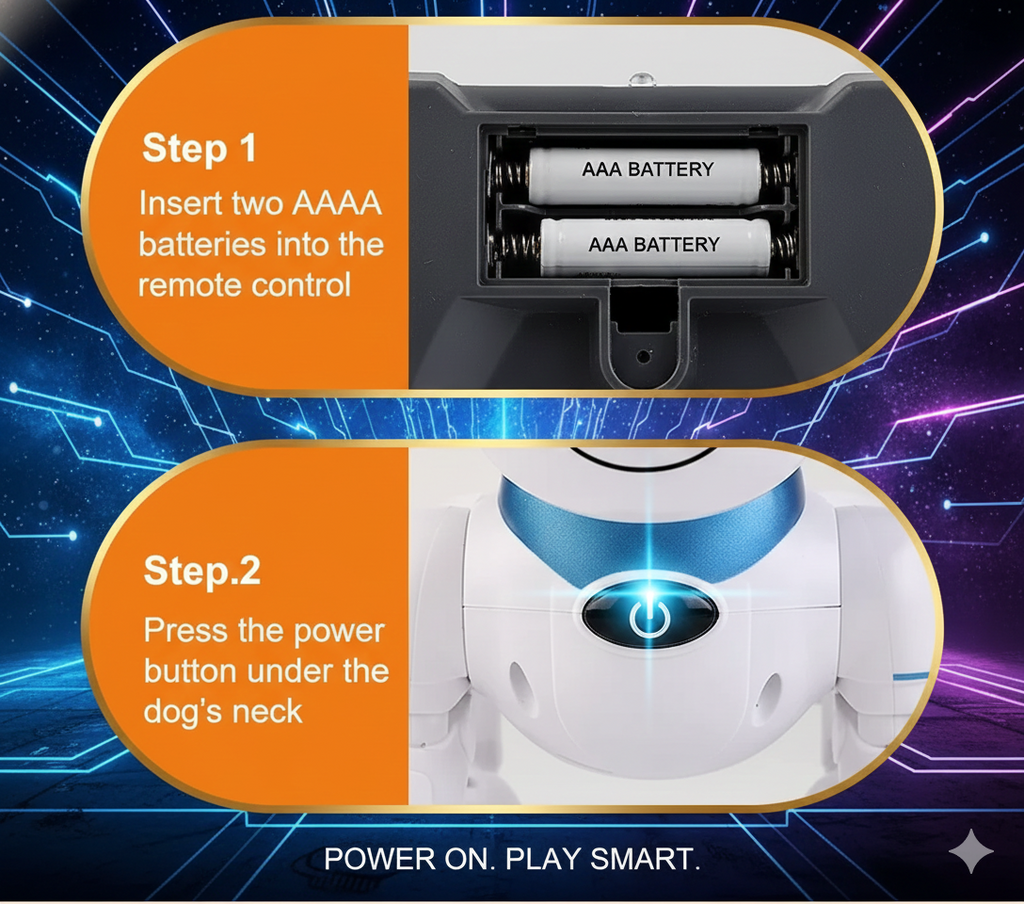 Smart Programmable RC Robot Dog - Interactive Electronic Stunt Pet for Kids - Remote Control Dancing & Walking AI Robot - STEM Learning Birthday Gift for Boys & Girls